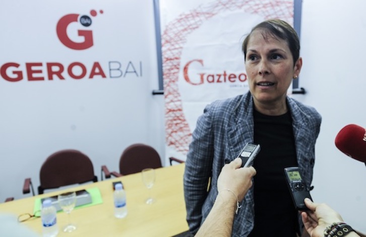 La diputada de Geroa Bai Uxue Barkos. (Jagoba MANTEROLA/ARGAZKI PRESS)
