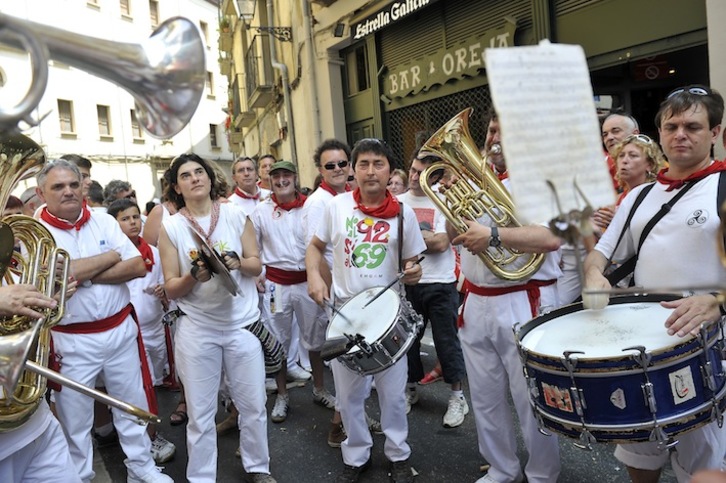 Sanferminak amaitzeko ordu asko geratzen dira oraindik. (Idoia ZABALETA/ARGAZKI PRESS)