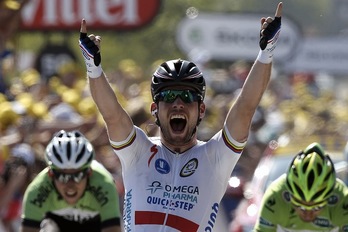Mark Cavendish, helmugan. (Jeff PACHOUD/AFP)