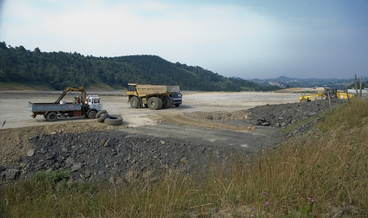 Lugar donde estaba previsto construirse la incineradora de Zubieta (Juan Carlos RUIZ/ARGAZKI PRESS)