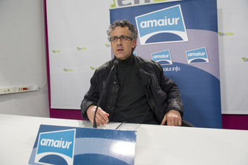 Errekondo en una rueda de prensa. (Gorka RUBIO / ARGAZKI PRESS)