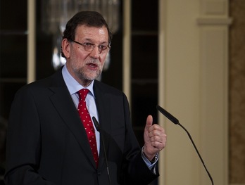 Mariano Rajoy, en una comparecencia el viernes en Palma. (Jaime REINA/AFP) 