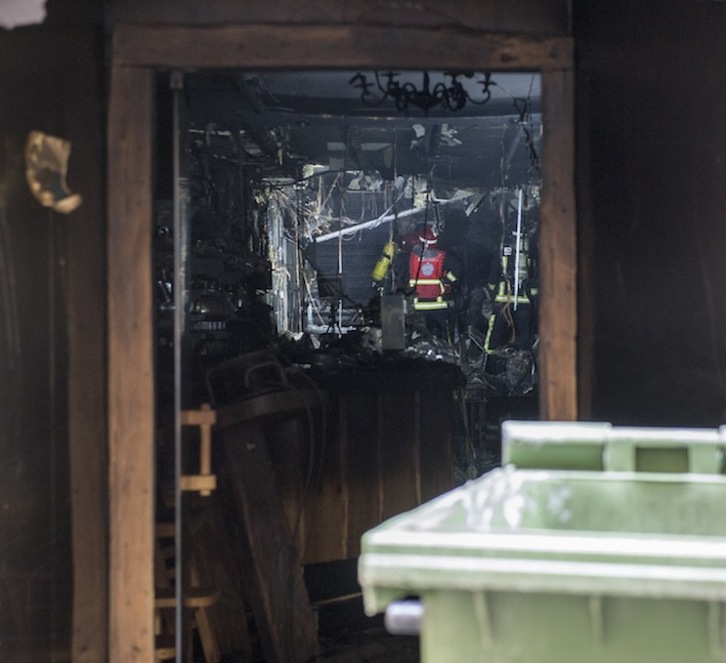 Sirimiri tabernan izan da sutea. (Gorka RUBIO/ARGAZKI PRESS)