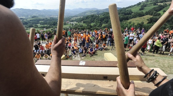 Txalapartarien unea. (Jagoba MANTEROLA/ARGAZKI PRESS)
