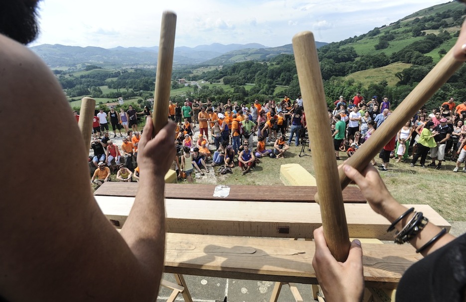 Txalapartarien unea. (Jagoba MANTEROLA/ARGAZKI PRESS)