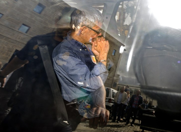 El maquinista ha sido trasladado a los juzgados. (Rafa RIVAS / AFP)