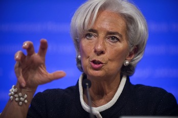 La directora gerente del Fondo Monetario Internacional (FMI), Christine Lagarde. (Saul LOEB/AFP PHOTO)