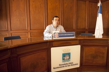 Ernesto Gasco, el pasado mes de marzo en el Ayuntamiento de Donostia. (Gari GARAIALDE/ARGAZKI PRESS)