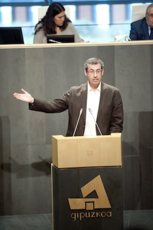 El portavoz del PNV en las Juntas Generales de Gipuzkoa, Markel Olano. (Juan Carlos RUIZ/ARGAZKI PRESS)