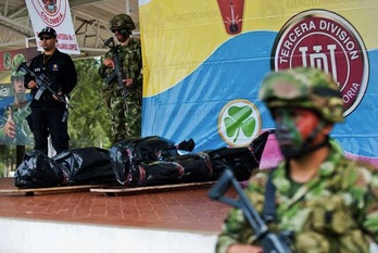 El Ejército colombiano ya anuncio el pasado 10 de agosto la muerte de otros dos dirigentes de las FARC. (Luis ROBAYO / AFP PHOTO)