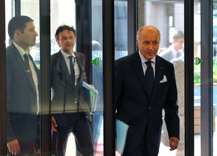 Laurent Fabius, ministro francés de Exteriores. (Georges GOBET / AFP PHOTO)