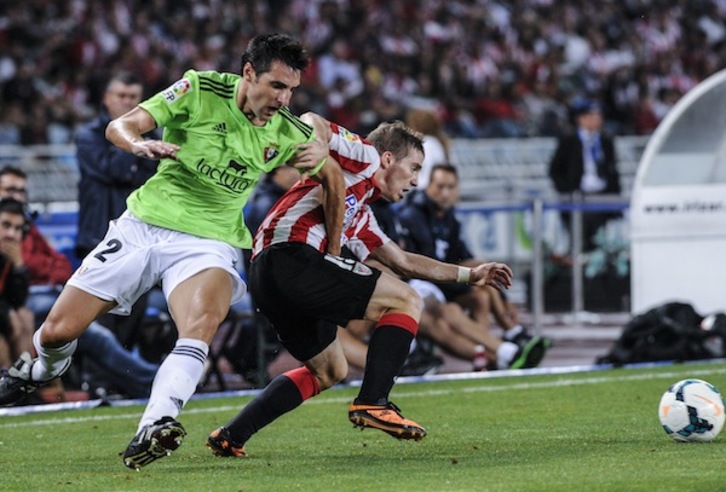 Marc eta Muniain partidaren une batean. (Jagoba MANTEROLA / ARGAZKI PRESS)