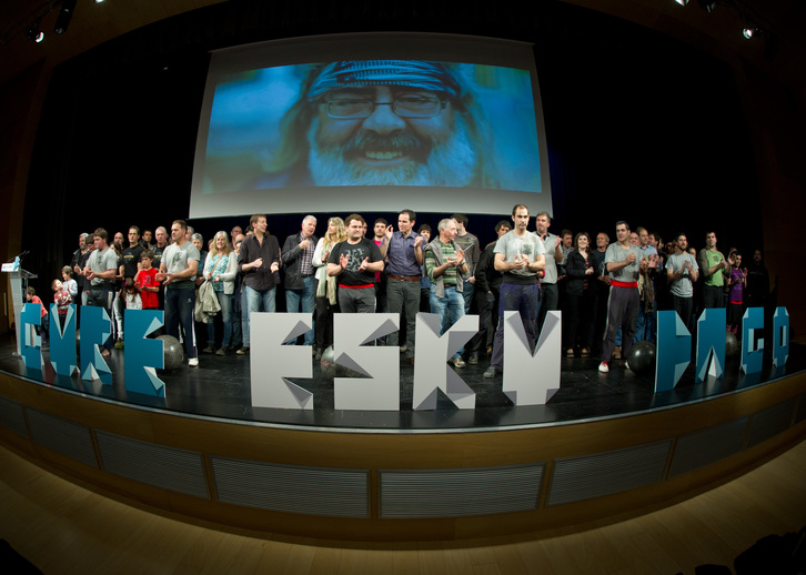 Presentación de la plataforma Gure Esku Dago. (Jon URBE / ARGAZKI PRESS)