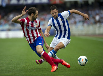 Reala Atletico Madril gainditu ezinik aritu da azken minutuetararte. (Juan Carlos RUIZ / ARGAZKI PRESS)