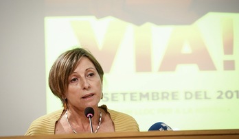 La presidenta de la ANC, Carme Forcadell. (Albert GARCÍA)