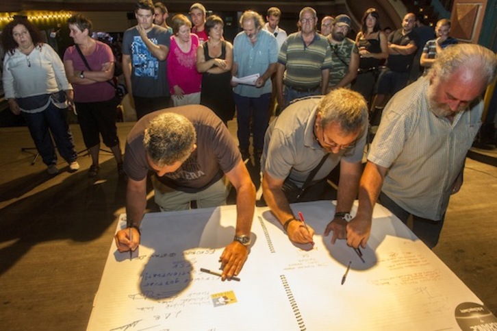 Acto de Herrira celebrado ayer miércoles en Bilbo. (Monika DEL VALLE/ ARGAZKI PRESS)