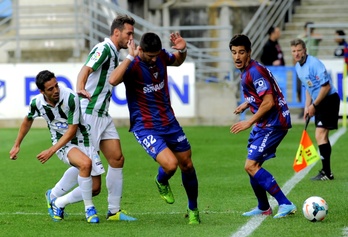 El Eibar ha marcado el gol de la victoria en el descuento. (Juanan RUIZ / ARGAZKI PRESS)