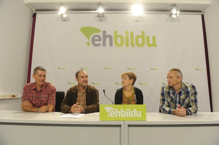 Matute, Ziarreta, Ubera y Permach han valorado el pacto PNV-PSE. (Jon URBE/ARGAZKI PRESS)