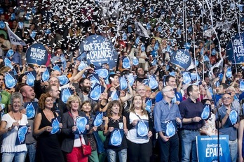 Ekitaldiaren une bat. (Iñigo URIZ/ARGAZKI PRESS)
