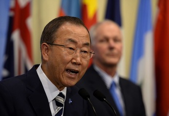 El secretario general de la ONU, Ban Ki-moon. (Stan HONDA/AFP PHOTO)