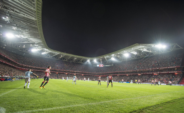 El Athletic ha estrenado el nuevo estadio en el partido ante el Celta. (Jon HERNAEZ/ARGAZKI PRESS)