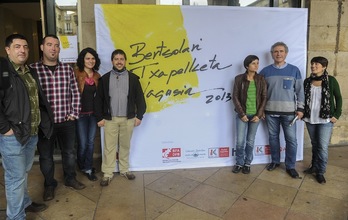 Bertsolari Txapelketa Nagusiaren aurkezpena, Bilbon. (Luis JAUREGIALTZO/ARGAZKI PRESS)