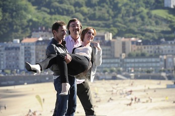Antonio de la Torre, Manuel Martin Cuenca eta Olimpia Melinte. (Jon URBE/ARGAZKI PRESS) 