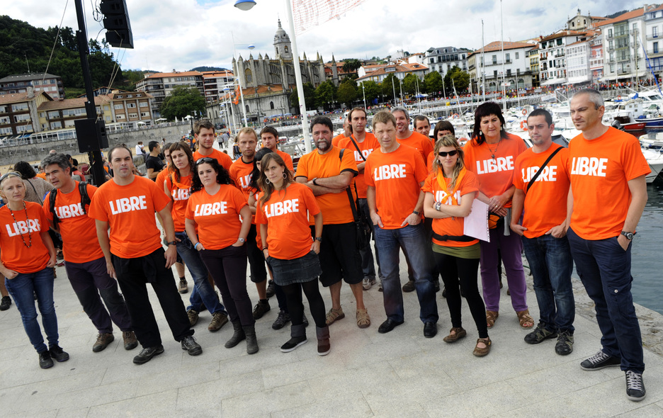 35/02 eta 26/11 sumarioetan auziperatutako batzuk. (Marisol RAMIREZ / ARGAZKI PRESS)