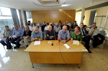 Presentación del manifiesto de apoyo a los imputados en el sumario 35/02. (Juanan RUIZ/ARGAZKI PRESS)