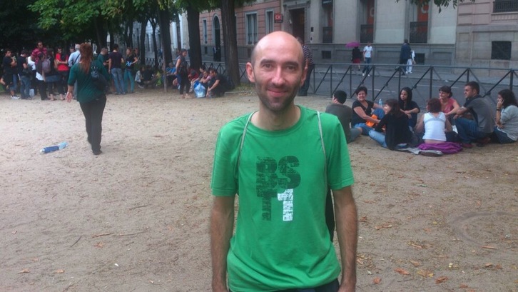 Eneko Ibarguren, aske geratu ondoren. (@albertopradilla)