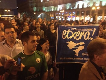 Concentración celebrada esta tarde en Madrid. (NAIZ.INFO)