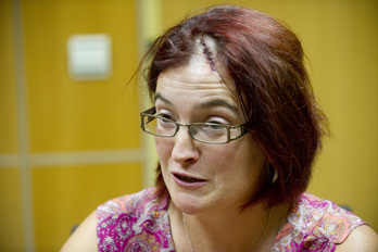 La senadora de Amaiur Amalur Mendizabal. 8Raul BOGAJO / ARGAZKI PRESS)