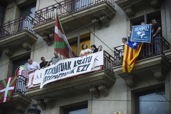 La sede de EA es perfectamente identificable desde la calle. (Jon HERNAEZ/ARGAZKI PRESS)