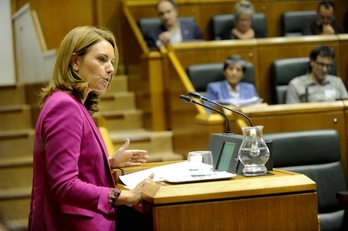La presidenta del PP de la CAV, Arantza Quiroga. (Juanan RUIZ/ARGAZKI PRESS)