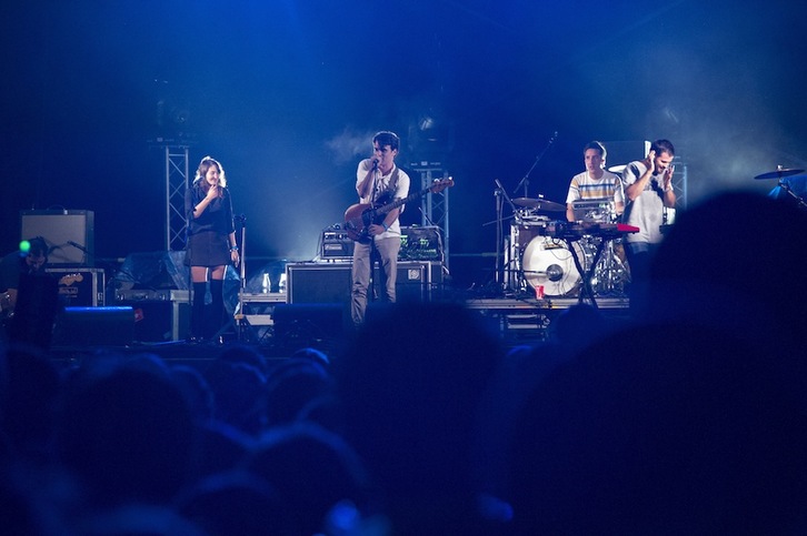 Delorean taldea, Kutxa Kultur jaialdian Igeldon, irailaren 6an. (Gorka RUBIO/ARGAZKI PRESS)