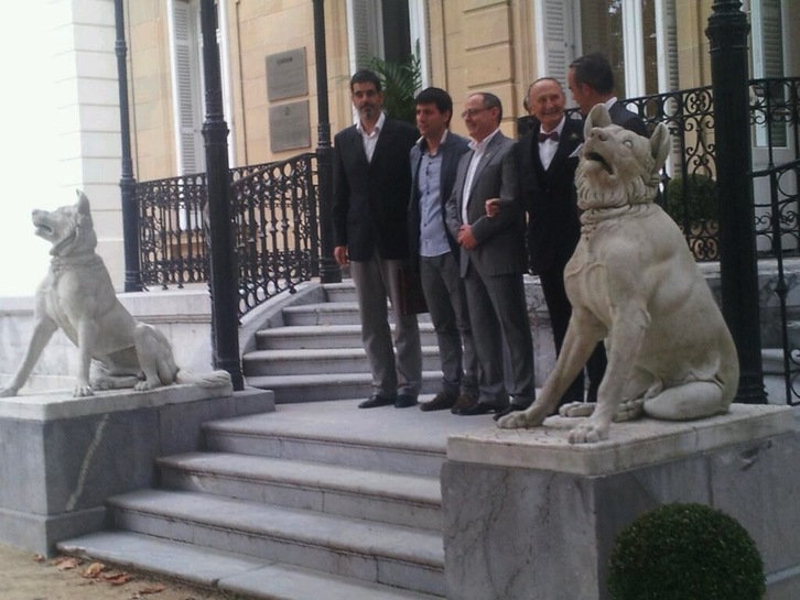 Eneko Goia, Julen Mendoza, Juan Karlos Izagirre, Vicente Zaragüeta y Alfredo Etxeberria. (@ionansa)