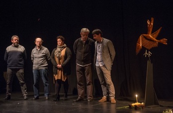 José Manuel Herzog, segundo por la izquierda, en el acto de inicio del ciclo Eraikiz celebrado en Errenteria. (Andoni CANELLADA/ARGAZKI PRESS)
