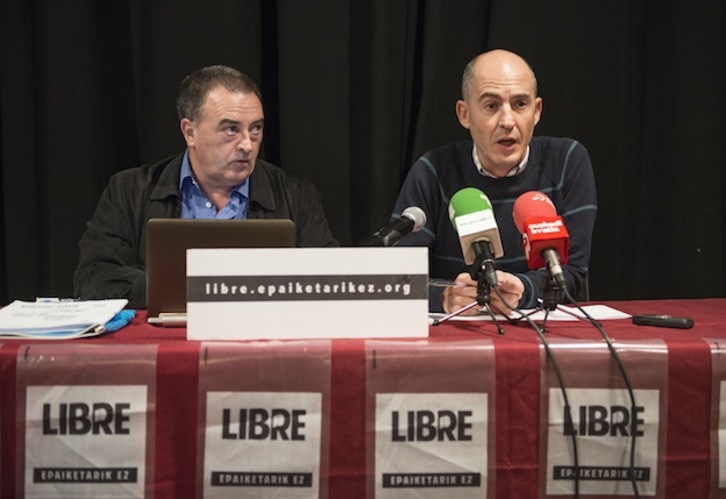 Karmelo Landa y Sabin Del Bado. (Jon HERNAEZ / ARGAZKI PRESS)