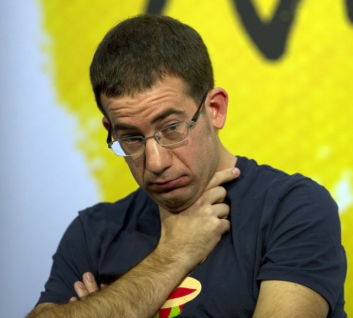 Agin Laburu, kanporaketako garailea, pentsakor. (Juan Carlos RUIZ/ARGAZKI PRESS)