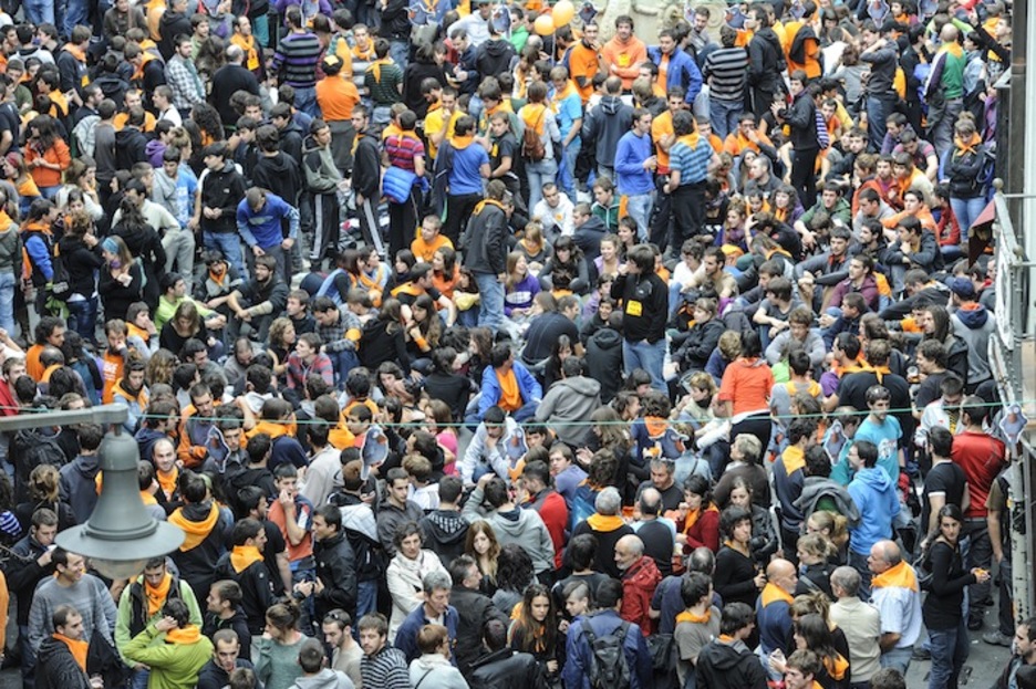 En la marcha han participado miles de personas. (Jagoba MANTEROLA/ARGAZKI PRESS)
