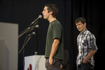 Gaztelumendi eta Irazu Altsasuko saioan. (Juanan RUIZ / ARGAZKI PRESS)