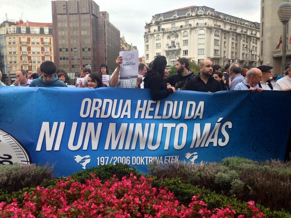protesta en Bilbo @elpicapiedra