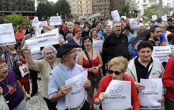 Bilbon hartutako irudia. (ARGAZKI IPRESS)