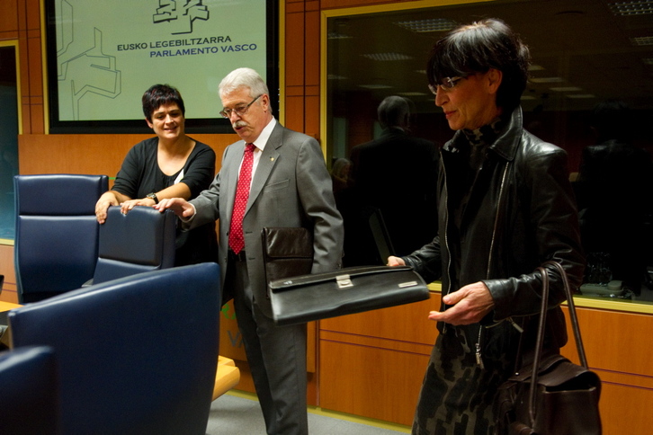 El presidente del TVCP, José Ignacio Martínez, en el Parlamento de Gasteiz. (Raul BOGAJO/ARGAZKI PRESS)