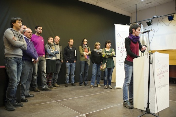 UEMAren azken asanblada orokorra, zeinean Zarautz mankomunitateko herri handiena bilakatu zen. (Juan Carlos RUIZ/ARGAZKI PRESS)