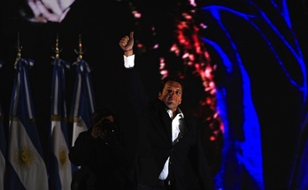 El candidato del opositor Frente Renovador, Sergio Massa, se ha impuesto en la provincia de Buenos Aires. (Daniel GARCÍA/AFP PHOTO)