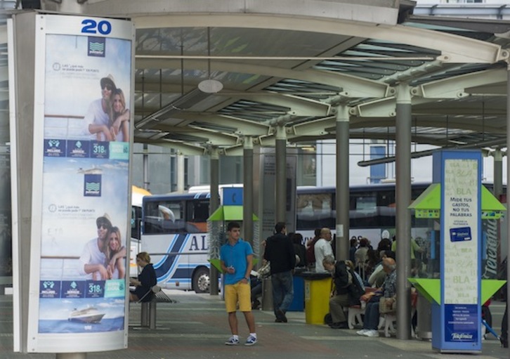 Estación de Termibus, en Bilbo. (Luis JAUREGIALTZO/ARGAZKI PRESS)