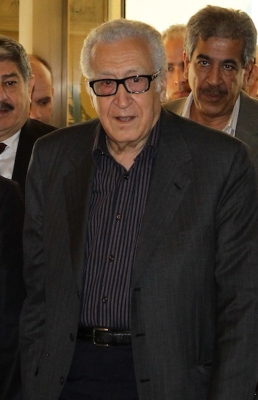 El enviado de la ONU y la Liga Árabe para Siria, Lakhdar Brahimi. (AFP PHOTO)