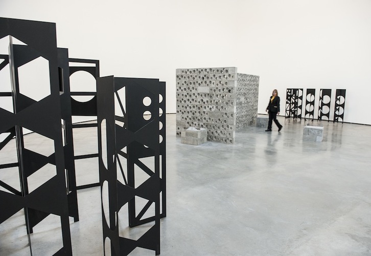 Exposición ‘Proceso y método’, inaugurada este miércoles en el Guggenheim. (Jon HERNAEZ/ARGAZKI PRESS)