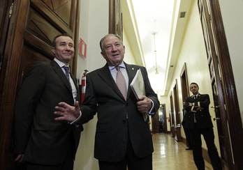 El director del CNI, Félix Sanz Roldán, antes de su comparecencia. (J. DANAE/ARGAZKI PRESS)